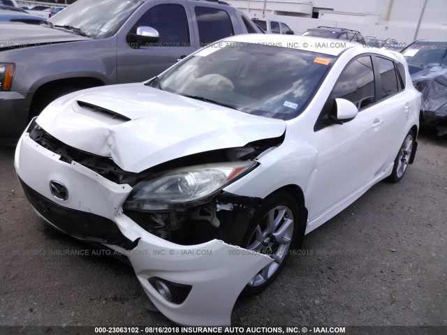 JM1BL1L32C1642648 - 2012 MAZDA SPEED 3 WHITE photo 2
