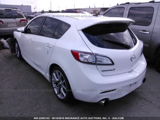 JM1BL1L32C1642648 - 2012 MAZDA SPEED 3 WHITE photo 3
