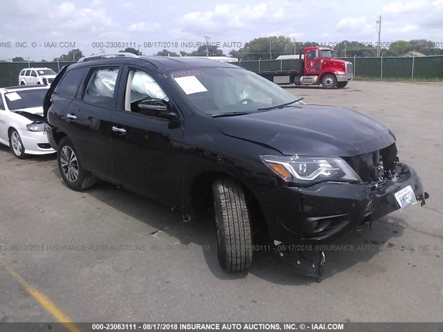 5N1DR2MM7JC670740 - 2018 NISSAN PATHFINDER S/SV/SL/PLATINUM BLACK photo 1