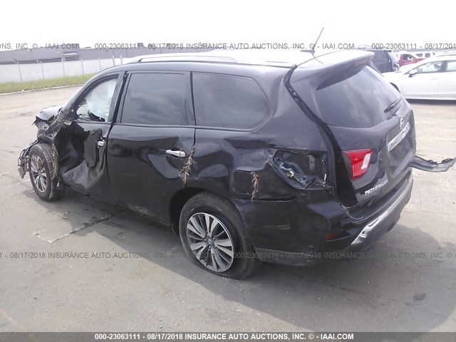 5N1DR2MM7JC670740 - 2018 NISSAN PATHFINDER S/SV/SL/PLATINUM BLACK photo 3