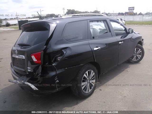 5N1DR2MM7JC670740 - 2018 NISSAN PATHFINDER S/SV/SL/PLATINUM BLACK photo 4