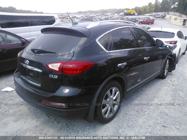 JNKAJ09E78M303165 - 2008 INFINITI EX35 JOURNEY BLACK photo 4