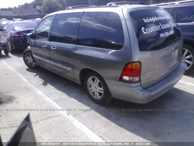 2FMZA52452BA94116 - 2002 FORD WINDSTAR SE GRAY photo 3