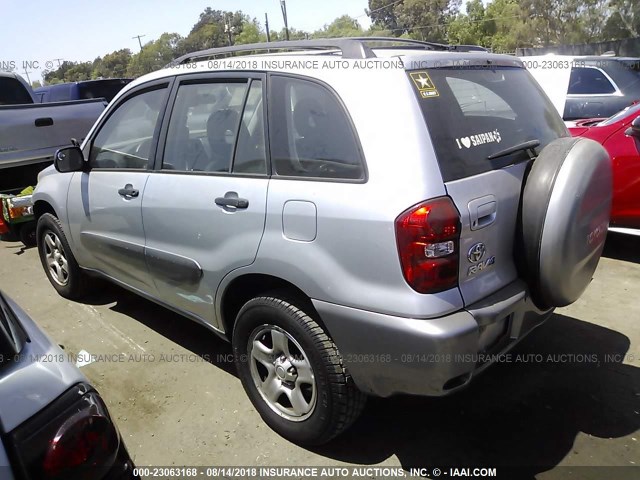 JTEGD20V840018371 - 2004 TOYOTA RAV4 SILVER photo 3