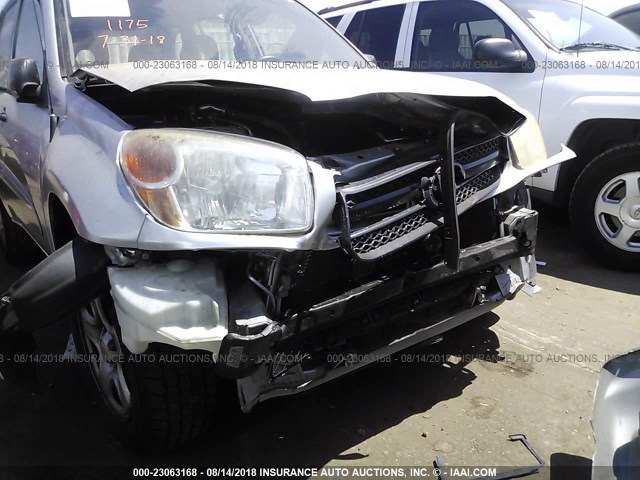 JTEGD20V840018371 - 2004 TOYOTA RAV4 SILVER photo 6