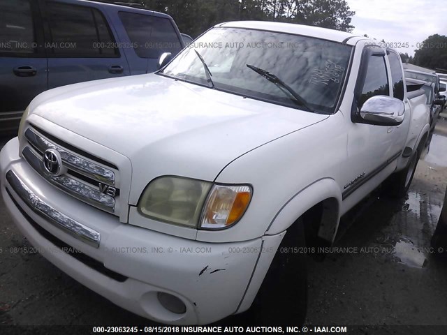 5TBBT44134S442325 - 2004 TOYOTA TUNDRA ACCESS CAB SR5 WHITE photo 2