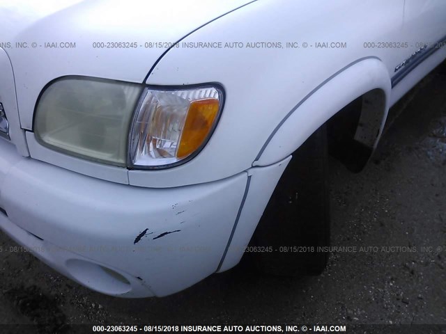 5TBBT44134S442325 - 2004 TOYOTA TUNDRA ACCESS CAB SR5 WHITE photo 6