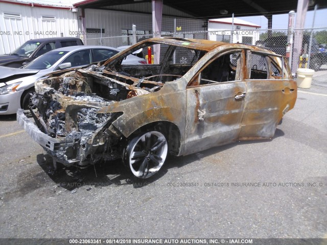 5J8TB3H31DL017743 - 2013 ACURA RDX SILVER photo 2