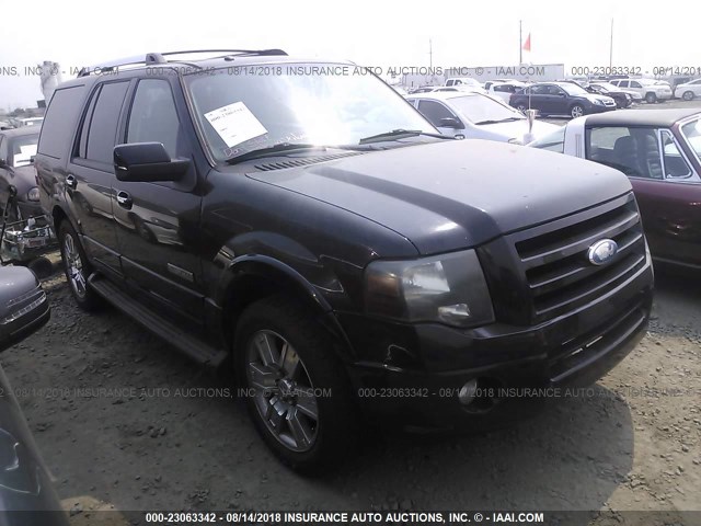 1FMFU19527LA57243 - 2007 FORD EXPEDITION LIMITED BLACK photo 1