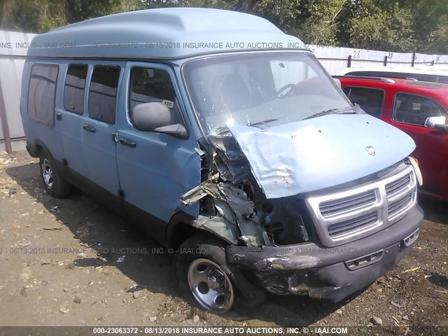 2B6HB11Z5YK172717 - 2000 DODGE RAM VAN B1500 BLUE photo 1