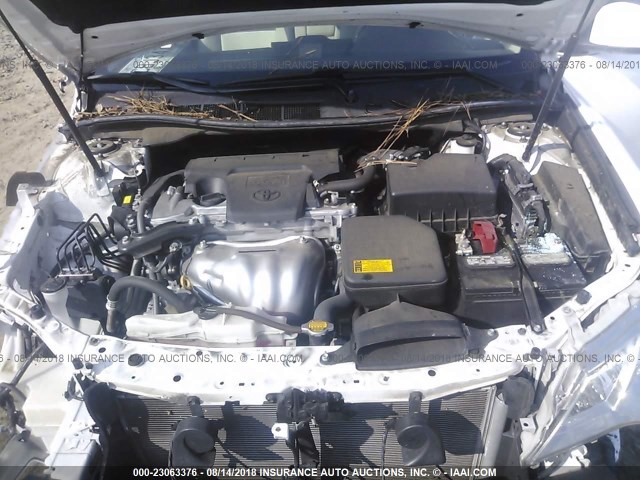 4T1BF1FK1DU719516 - 2013 TOYOTA CAMRY L/SE/LE/XLE 白色 照片 10