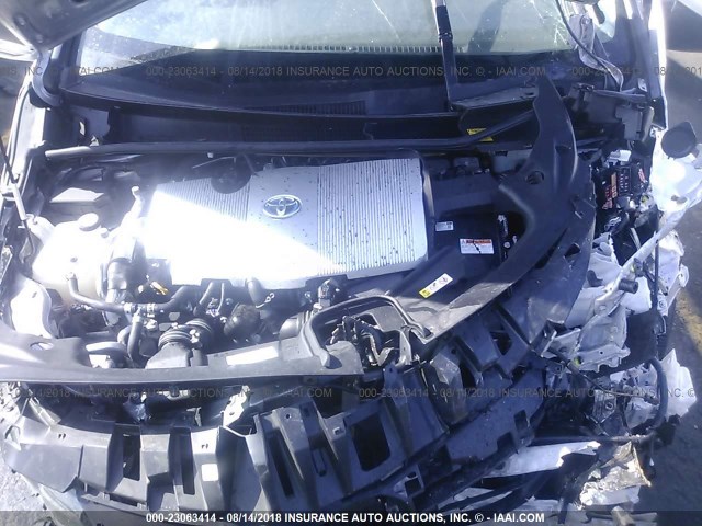 JTDKARFP6H3039989 - 2017 TOYOTA PRIUS PRIME  银色 照片 10