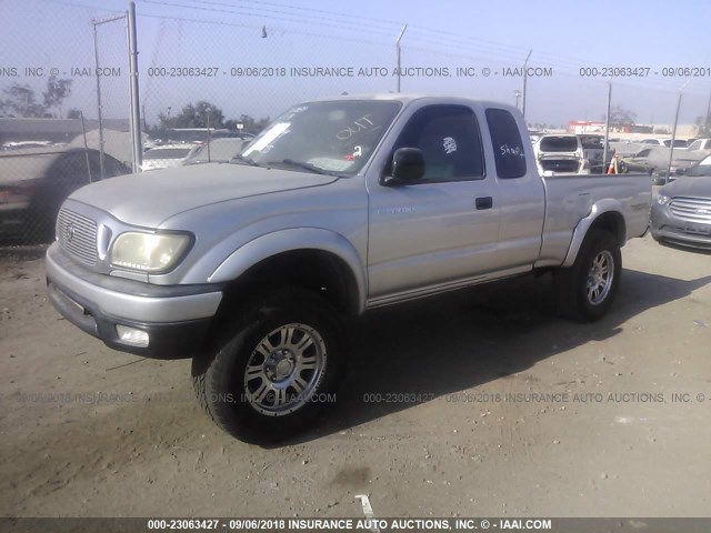 5TESN92N14Z362089 - 2004 TOYOTA TACOMA XTRACAB PRERUNNER SILVER photo 2