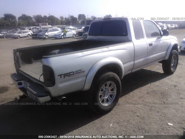 5TESN92N14Z362089 - 2004 TOYOTA TACOMA XTRACAB PRERUNNER SILVER photo 4