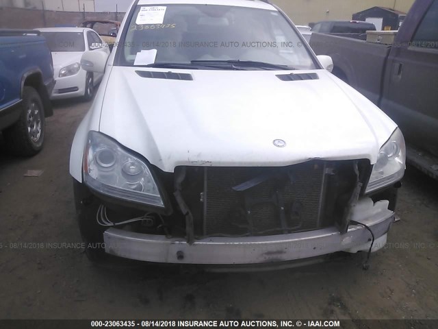 4JGBF71E77A215093 - 2007 MERCEDES-BENZ GL 450 4MATIC WHITE photo 6