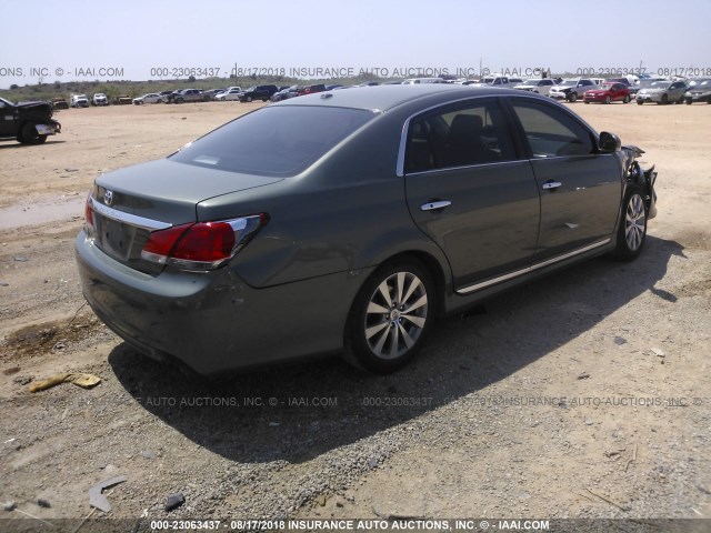 4T1BK3DBXBU386014 - 2011 TOYOTA AVALON LIMITED GRAY photo 4