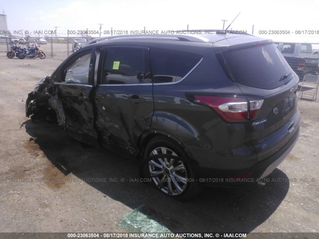 1FMCU0J97HUF07332 - 2017 FORD ESCAPE TITANIUM GRAY photo 3