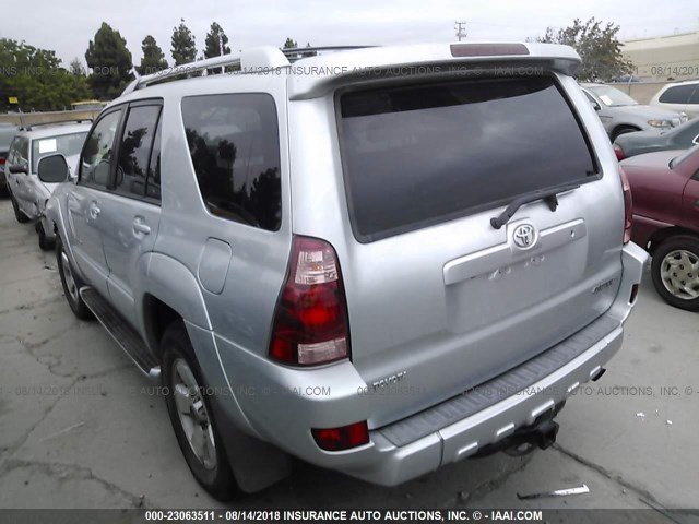 JTEBT17R040043362 - 2004 TOYOTA 4RUNNER LIMITED SILVER photo 3