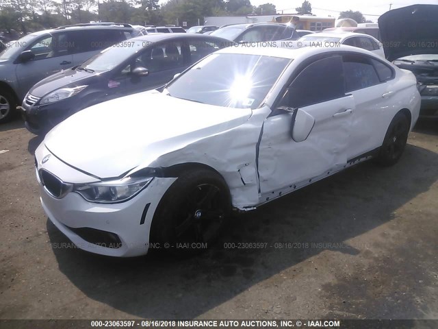 WBA4A5C58FD410806 - 2015 BMW 428 I/GRAN COUPE WHITE photo 2