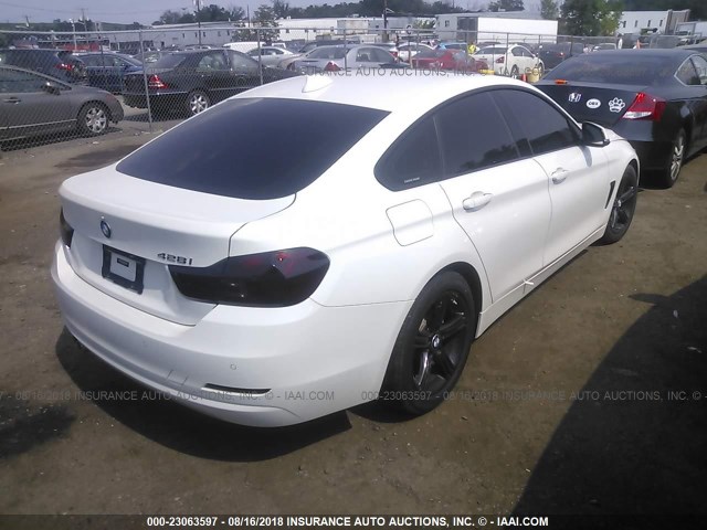 WBA4A5C58FD410806 - 2015 BMW 428 I/GRAN COUPE WHITE photo 4