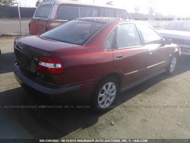 YV1VS29522F835750 - 2002 VOLVO S40 1.9T ORANGE photo 4