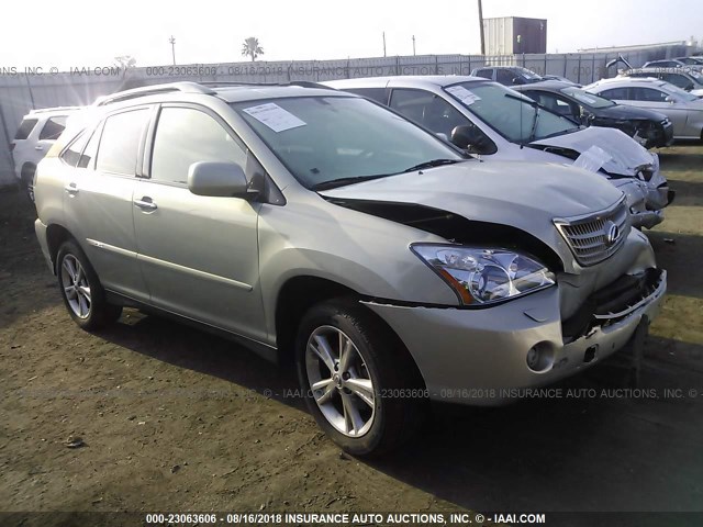 JTJGW31U682007273 - 2008 LEXUS RX 400H GREEN photo 1