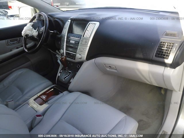 JTJGW31U682007273 - 2008 LEXUS RX 400H GREEN photo 5