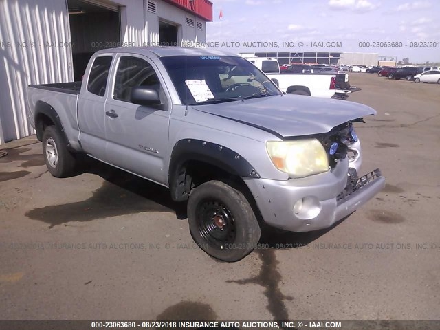 5TETU62N56Z203097 - 2006 TOYOTA TACOMA PRERUNNER ACCESS CAB SILVER photo 1