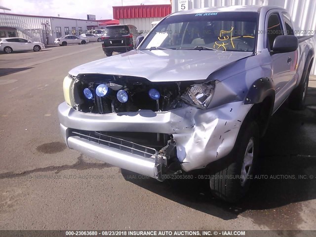 5TETU62N56Z203097 - 2006 TOYOTA TACOMA PRERUNNER ACCESS CAB SILVER photo 6