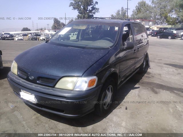 1GHDX03E7XD247355 - 1999 OLDSMOBILE SILHOUETTE BLUE photo 2