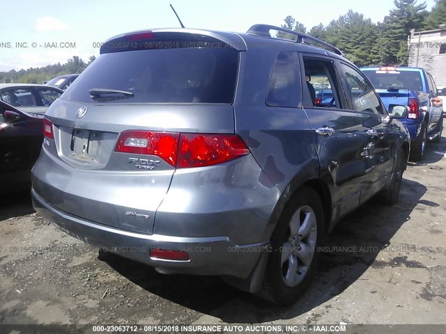 5J8TB18569A005774 - 2009 ACURA RDX TECHNOLOGY GRAY photo 4