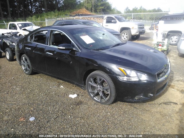 1N4AA5AP9EC479721 - 2014 NISSAN MAXIMA S/SV BLACK photo 1