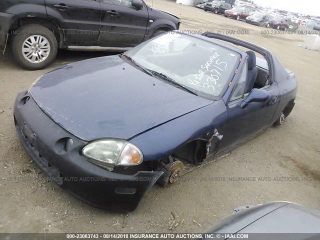 JHMEG1148SS003503 - 1995 HONDA CIVIC DEL SOL S Dark Blue photo 2