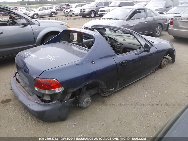 JHMEG1148SS003503 - 1995 HONDA CIVIC DEL SOL S Dark Blue photo 4