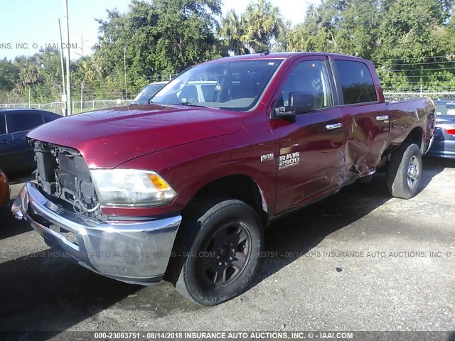 3C6TR5DT8EG195067 - 2014 RAM 2500 SLT RED photo 2