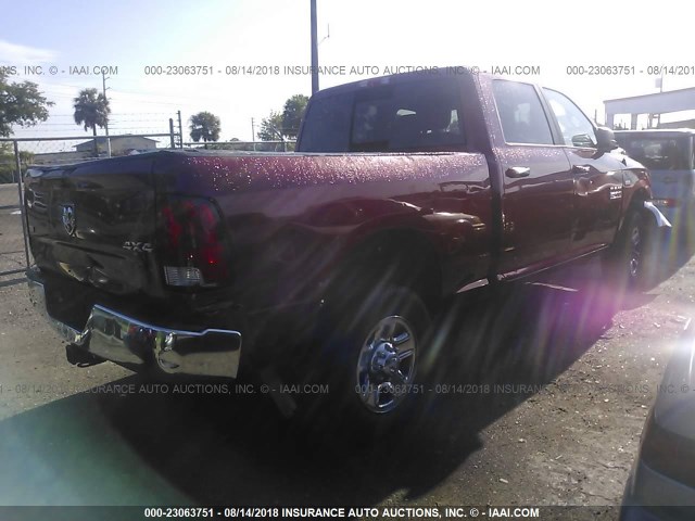 3C6TR5DT8EG195067 - 2014 RAM 2500 SLT RED photo 4