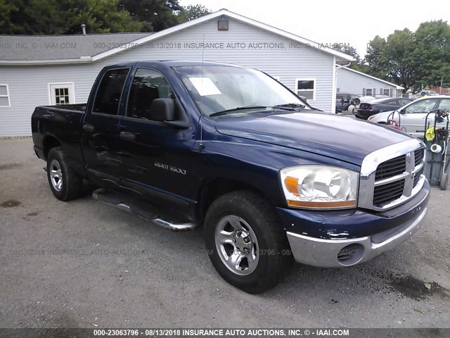 1D7HA18KX6J242329 - 2006 DODGE RAM 1500 ST BLUE photo 1