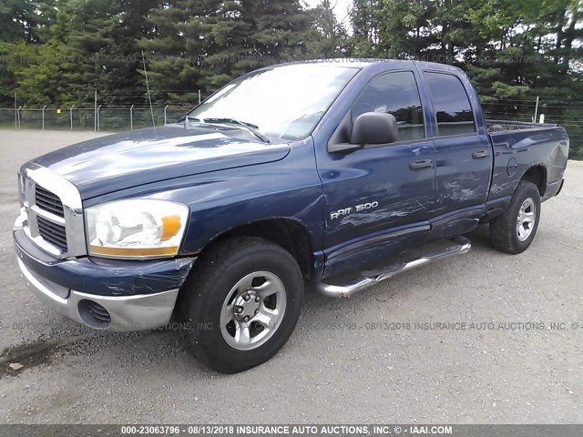 1D7HA18KX6J242329 - 2006 DODGE RAM 1500 ST BLUE photo 2