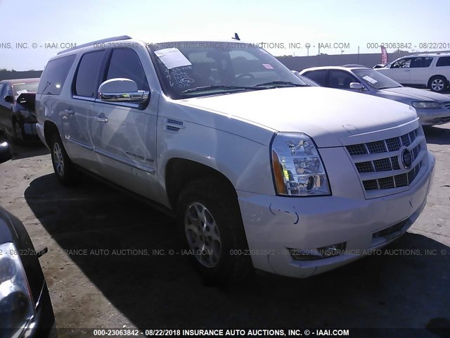 1GYS4JEF9ER229774 - 2014 CADILLAC ESCALADE ESV PREMIUM WHITE photo 1