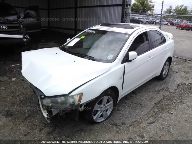 JA3AU26U68U011408 - 2008 MITSUBISHI LANCER ES WHITE photo 2