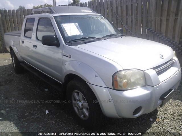 1N6MD29Y34C433274 - 2004 NISSAN FRONTIER CREW CAB SC SILVER photo 1