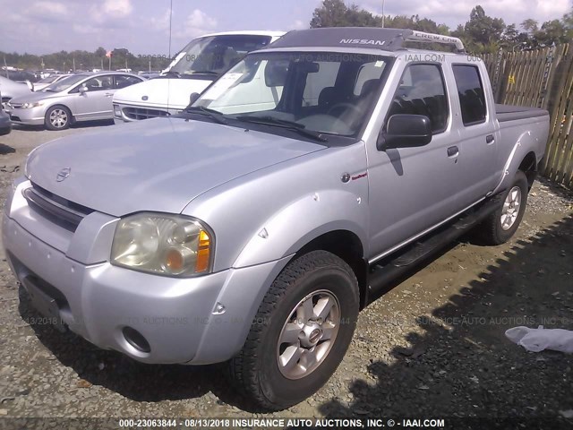 1N6MD29Y34C433274 - 2004 NISSAN FRONTIER CREW CAB SC SILVER photo 2