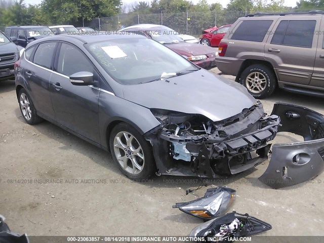 1FADP3N26DL198912 - 2013 FORD FOCUS TITANIUM GRAY photo 1