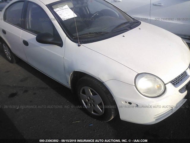 1B3ES26C55D235492 - 2005 DODGE NEON SE WHITE photo 6