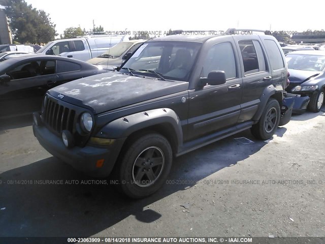 1J4GL38K96W209122 - 2006 JEEP LIBERTY RENEGADE GRAY photo 2