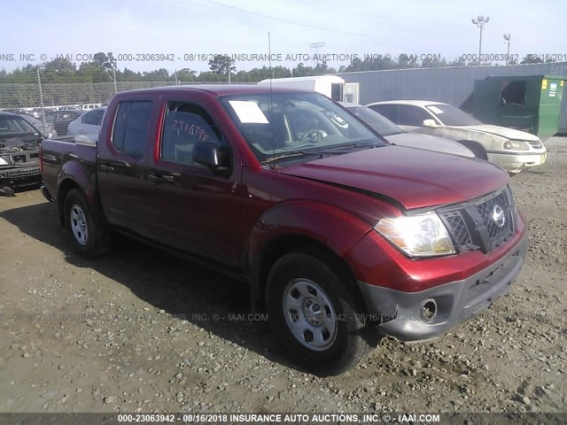 1N6DD0ER6HN715261 - 2017 NISSAN FRONTIER S/SV/SL/PRO-4X MAROON photo 1