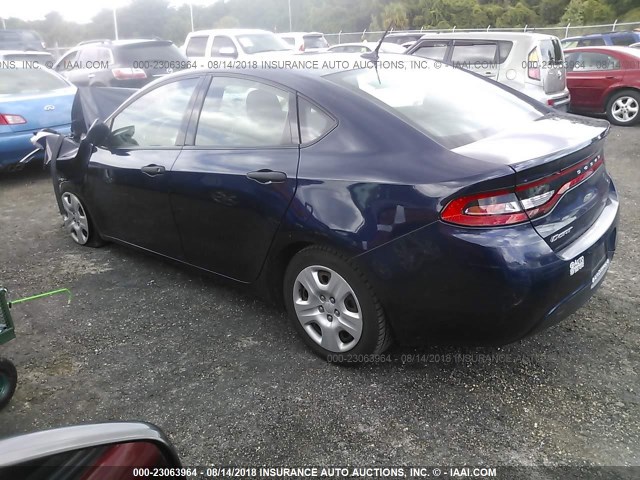 1C3CDFAA4DD340640 - 2013 DODGE DART SE/AERO Dark Blue photo 3