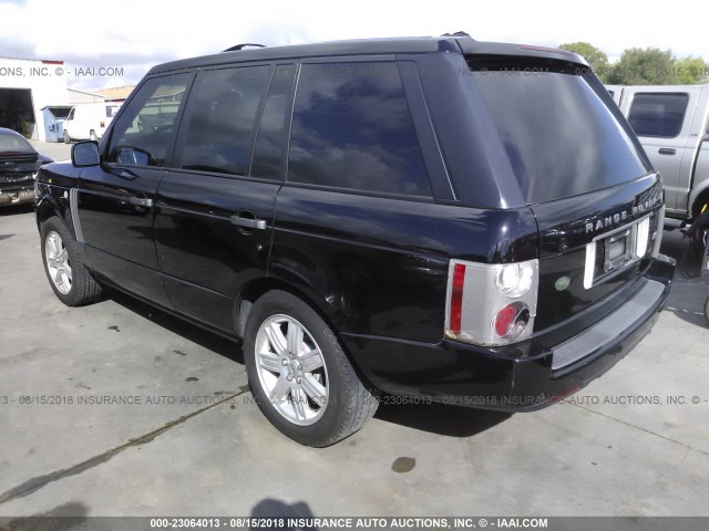 SALME15498A276079 - 2008 LAND ROVER RANGE ROVER HSE BLACK photo 3