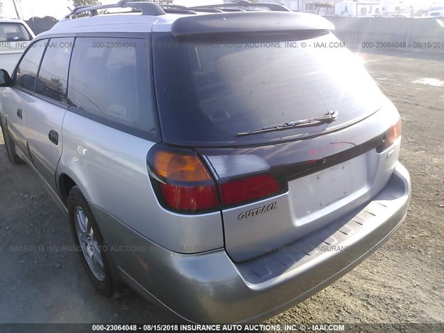 4S3BH675137621281 - 2003 SUBARU LEGACY OUTBACK AWP SILVER photo 3