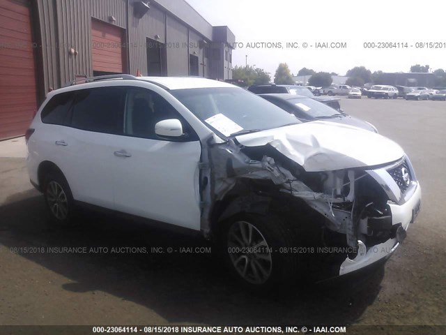 5N1AR2MM4GC630689 - 2016 NISSAN PATHFINDER S/SV/SL/PLATINUM WHITE photo 1